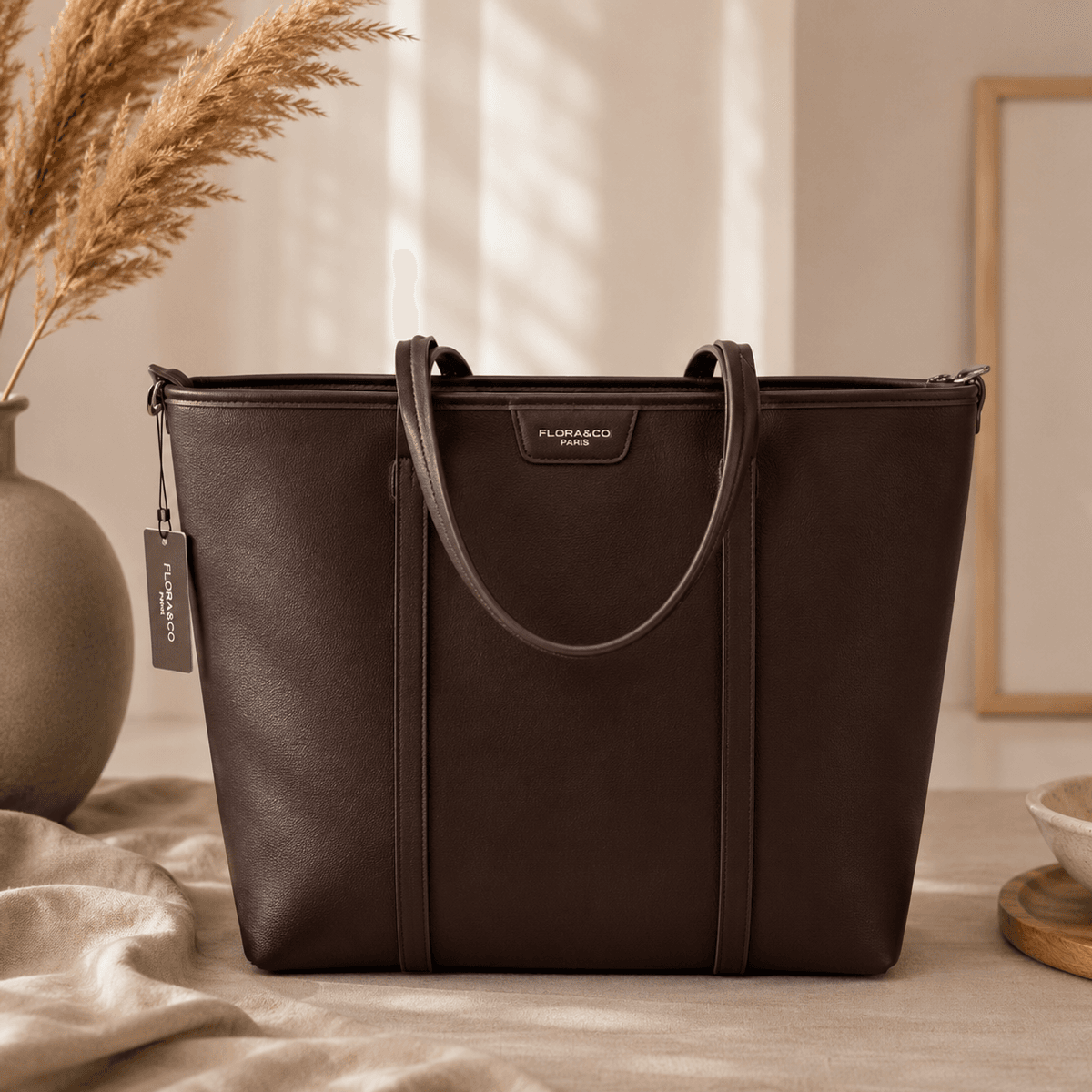 FL8594 Astrid veske shopper - choco
