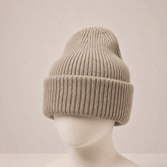 Hovedbilde RE-Y06 Lue ullmix - taupe