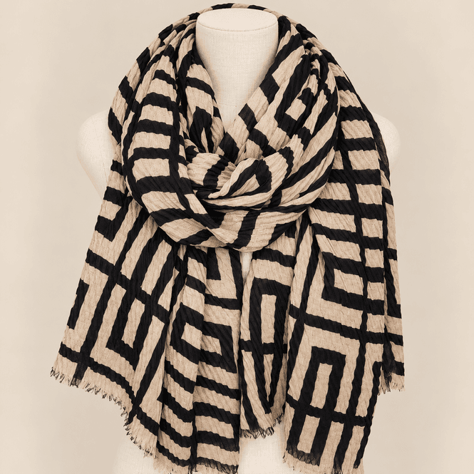 Hovedbilde 112903 Vanlig skjerf viscose - sort