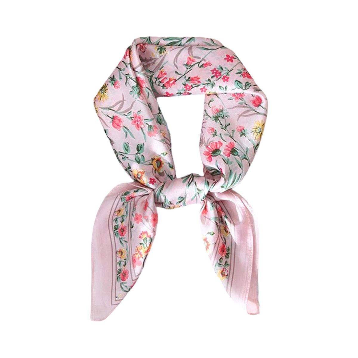 FJ480  Lite skjerf bomster - rosa