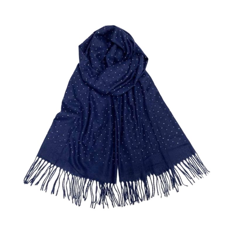 RE-X15 Skjerf mellomtykk viscose - marine blå