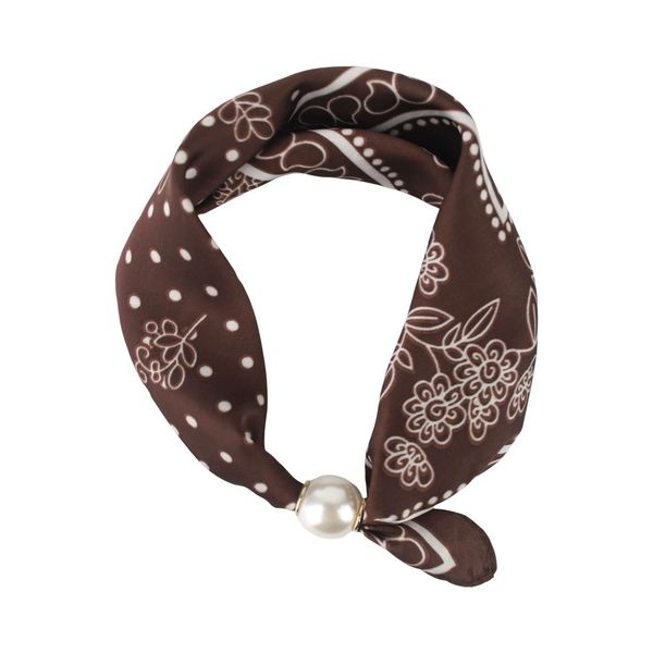 Hovedbilde 09750  Lite skjerf silkelook m/magnet - brun ...