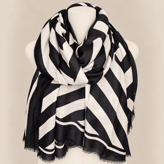 Hovedbilde RE-502 Vanlig skjerf viscose - sort