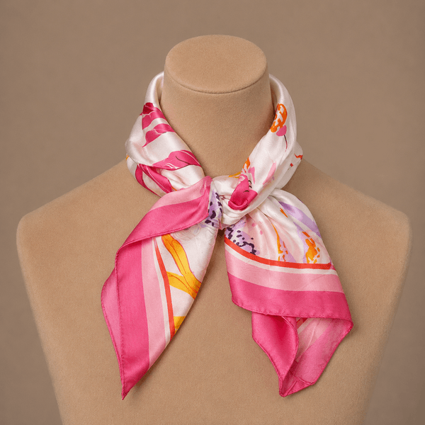 Hovedbilde RE-RS08 Lite skjerf silke & viscose - rosa