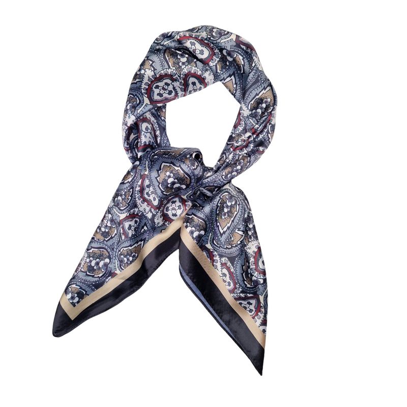 FA11154 Lite skjerf silkelook - sort