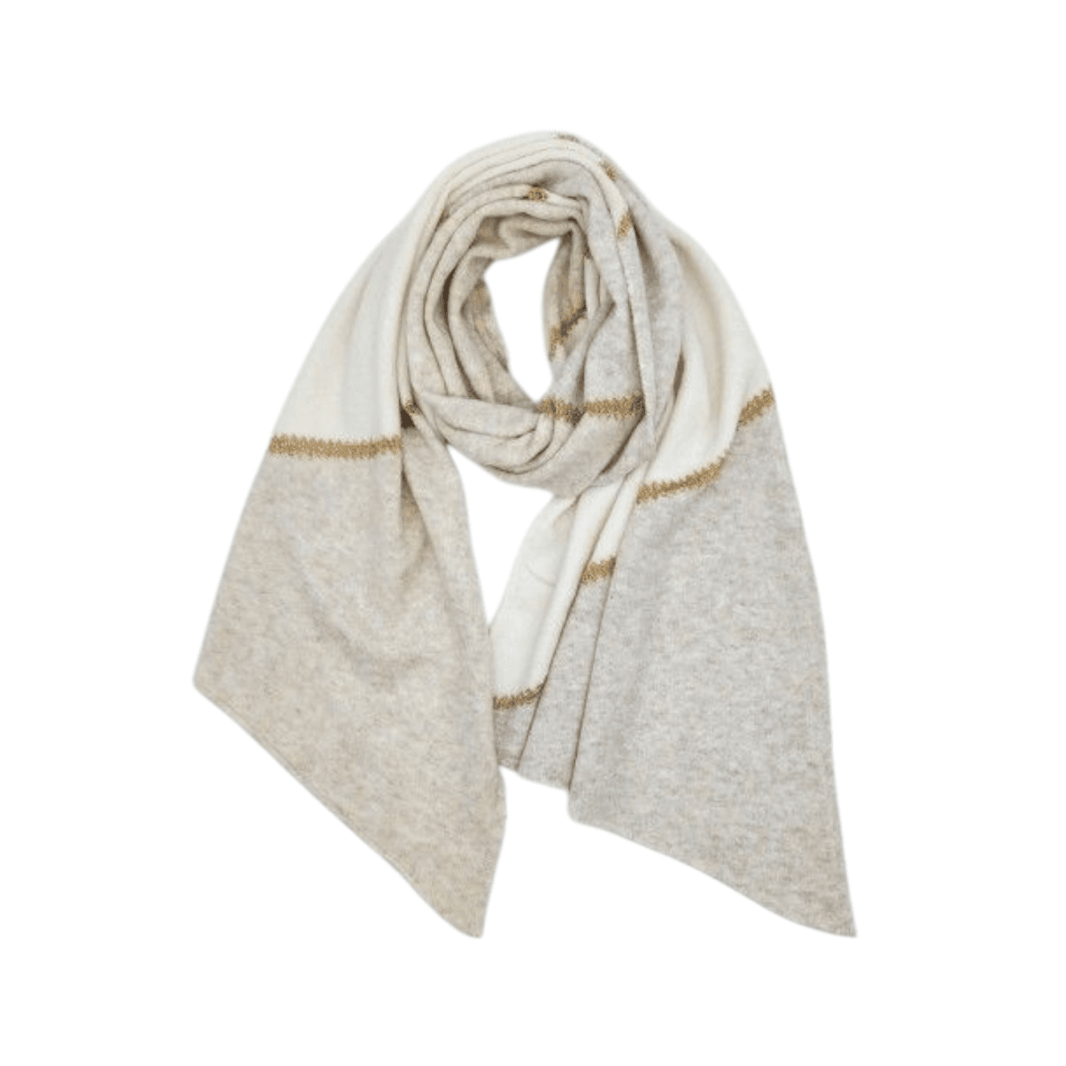 WZY-26058 Skjerf ullmix  - beige