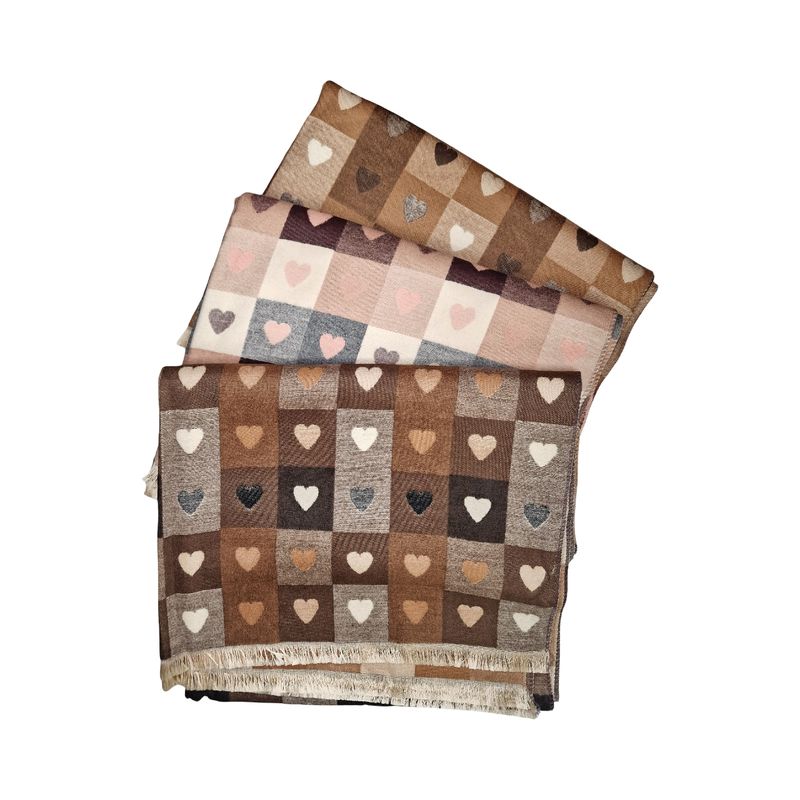 WK05 Skjerf mellomtykk viscose - rosa