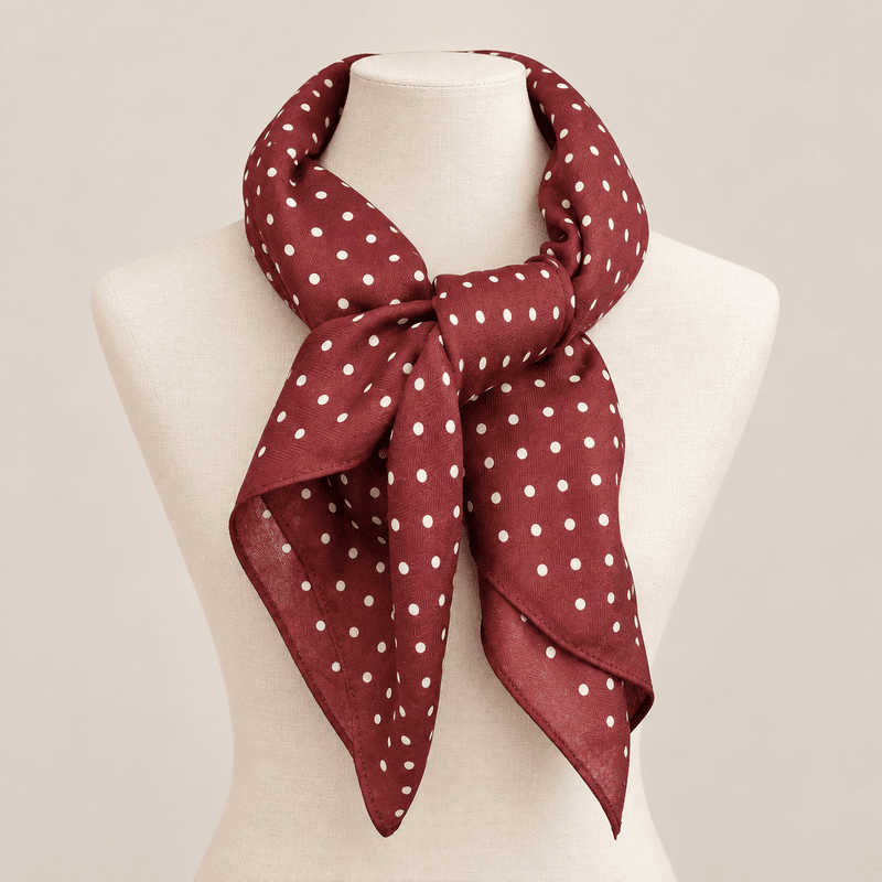 W111 Lite skjerf viscose  - burgunder