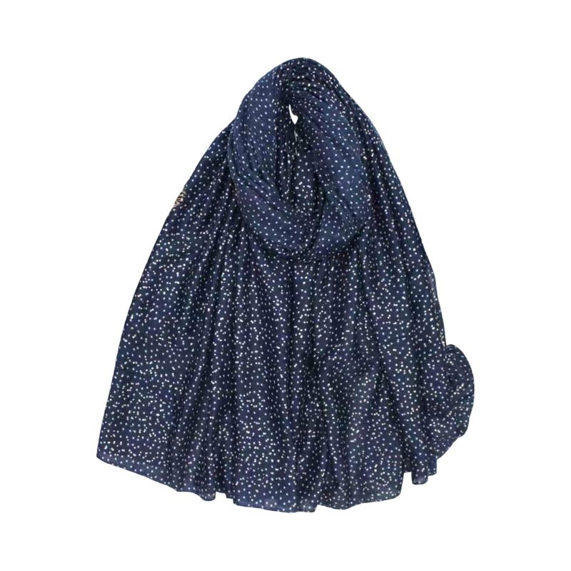C309 Skjerf viscose  - marine blå