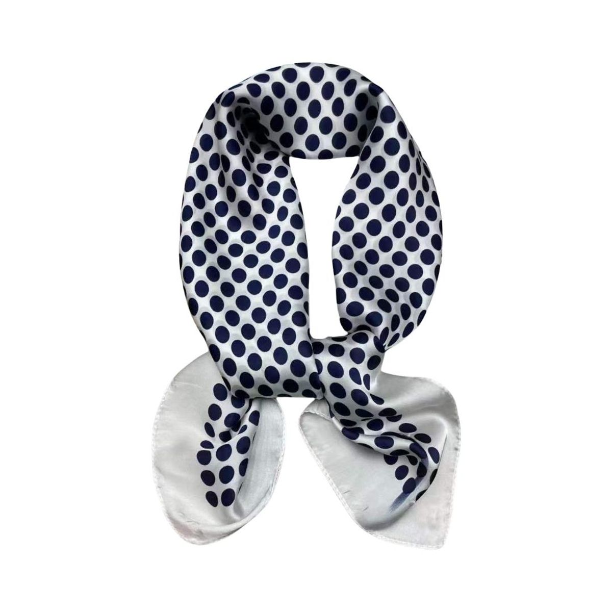 FJ71 Lite skjerf polka - hvit/blå