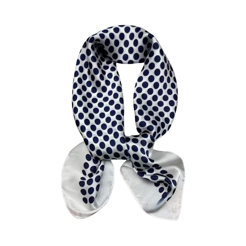 FJ71 Lite skjerf polka - hvit/blå