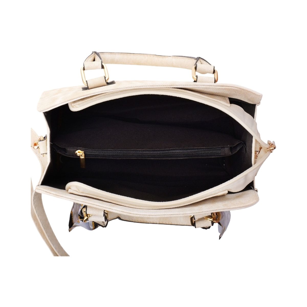 1117-002 Veske imitert skinn - beige