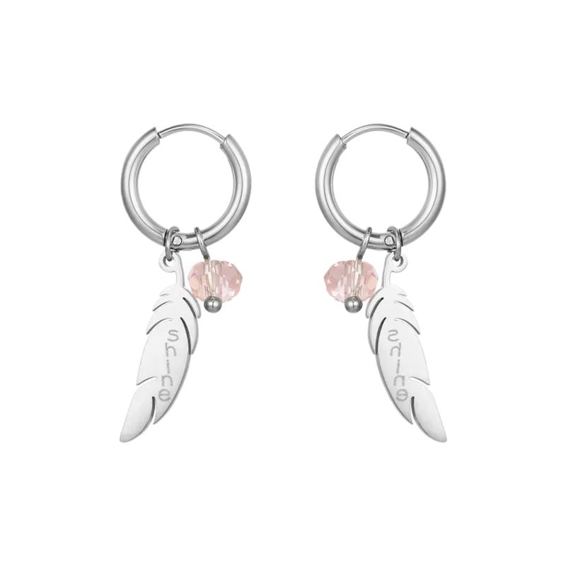 Ørepynt feather stainless 3311-R